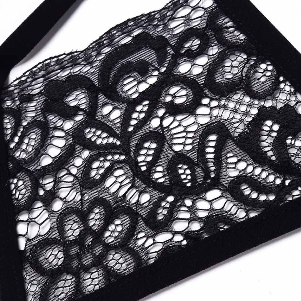NWT Sexy Little Black Lace Strappy Bralette - Picture 4 of 8